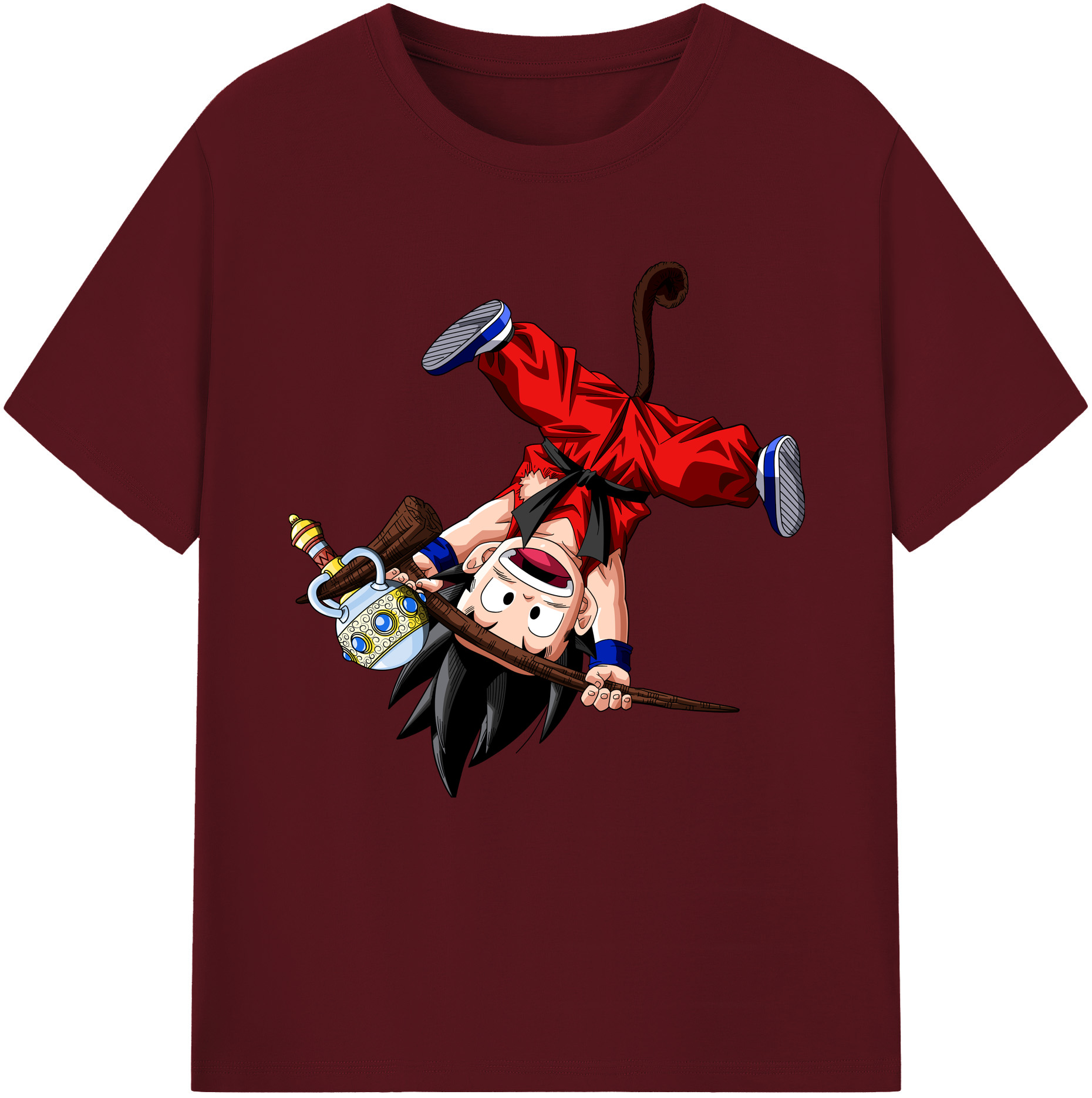 （画像用） ドラゴンボール 孫悟空（そん ごくう）Son Goku カカロット DRAGON BALL Kakarotto 綿100％半袖Tシャツ（フロントプリント）